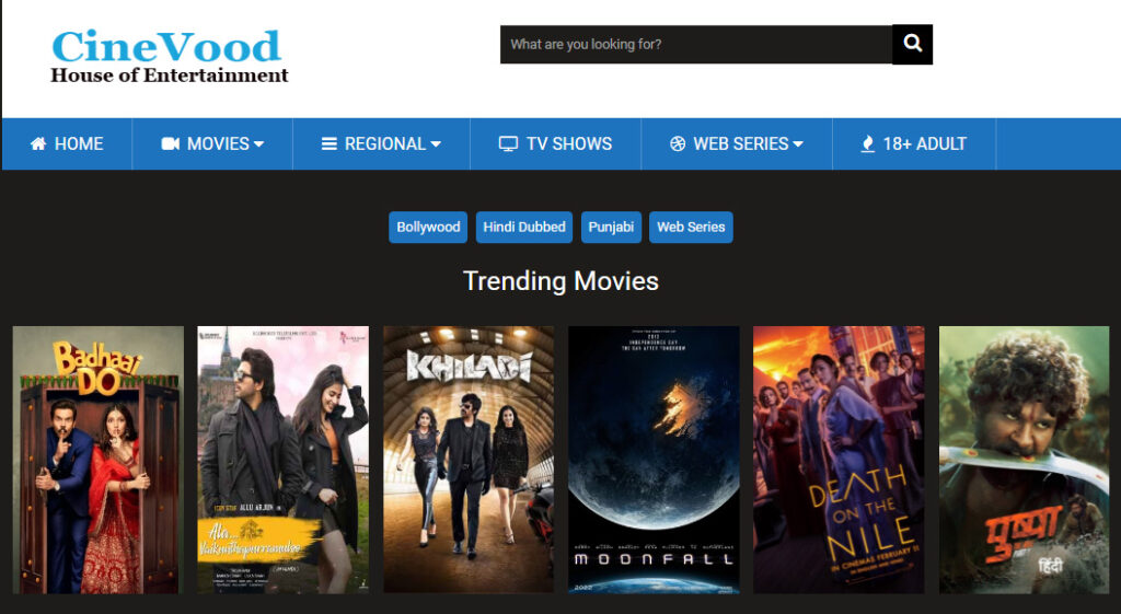 Cinevood 2022 : Cinevood Online Movies Download Illegal website